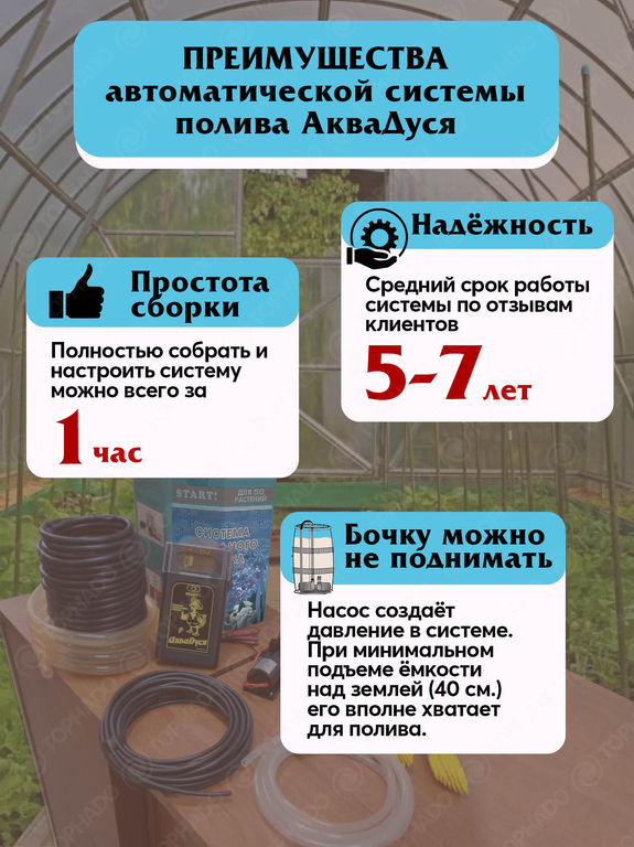 Система автоматического капельного полива "АкваДуся Start"