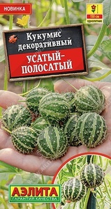 Кукумис Усатый-Полосатый декоративный 5шт /однолетник