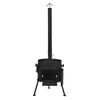 Печь с трубой под казан на 16 л. d-410 мм. сталь 2 мм.