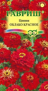 Цинния Облако Красное 0,3гр Н70см /однолетник